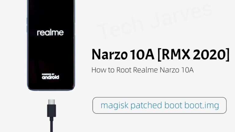 How to root realme narzo 10a-magisk pathced boot.img