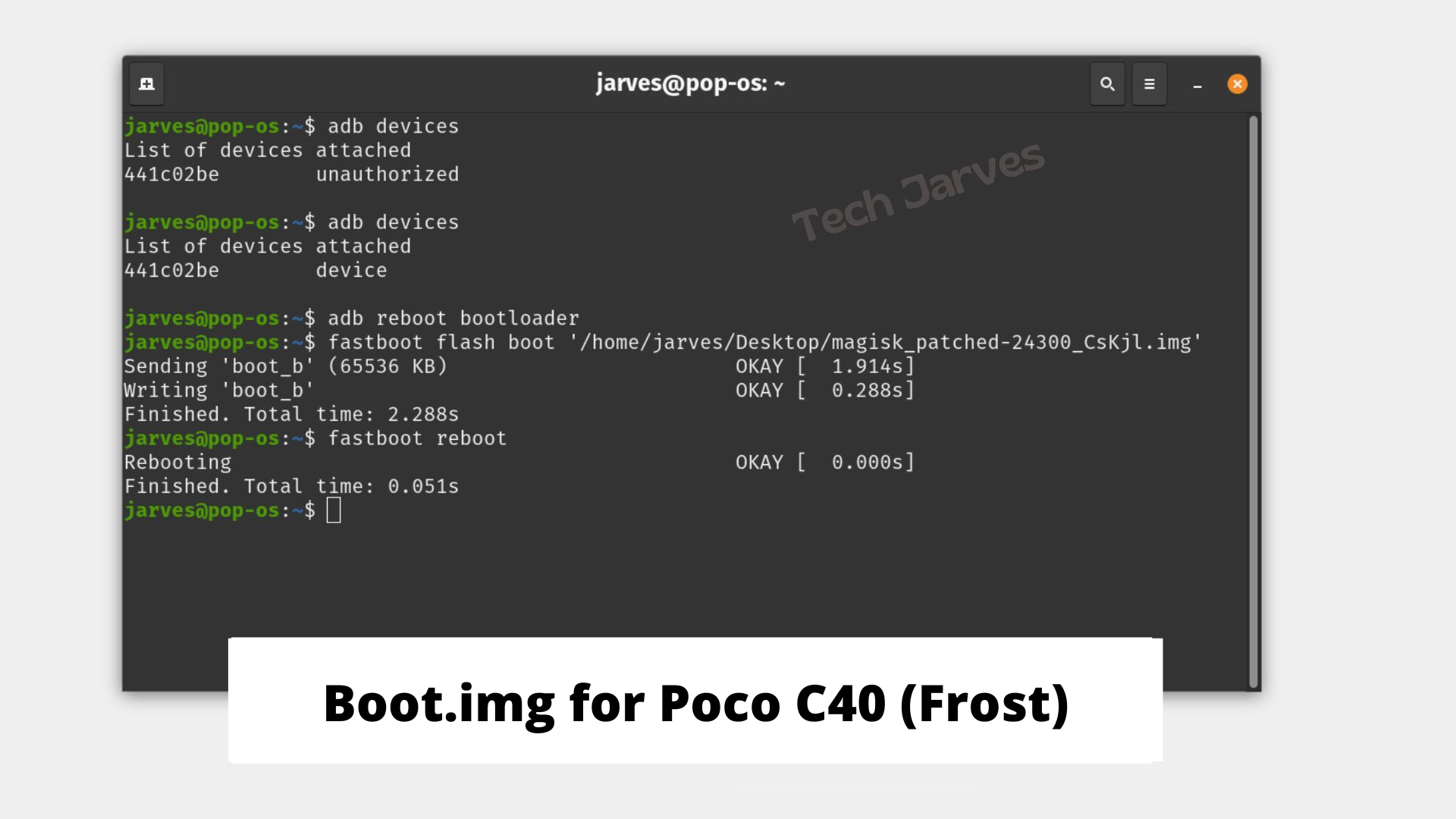 Boot.img for Poco C40 frost