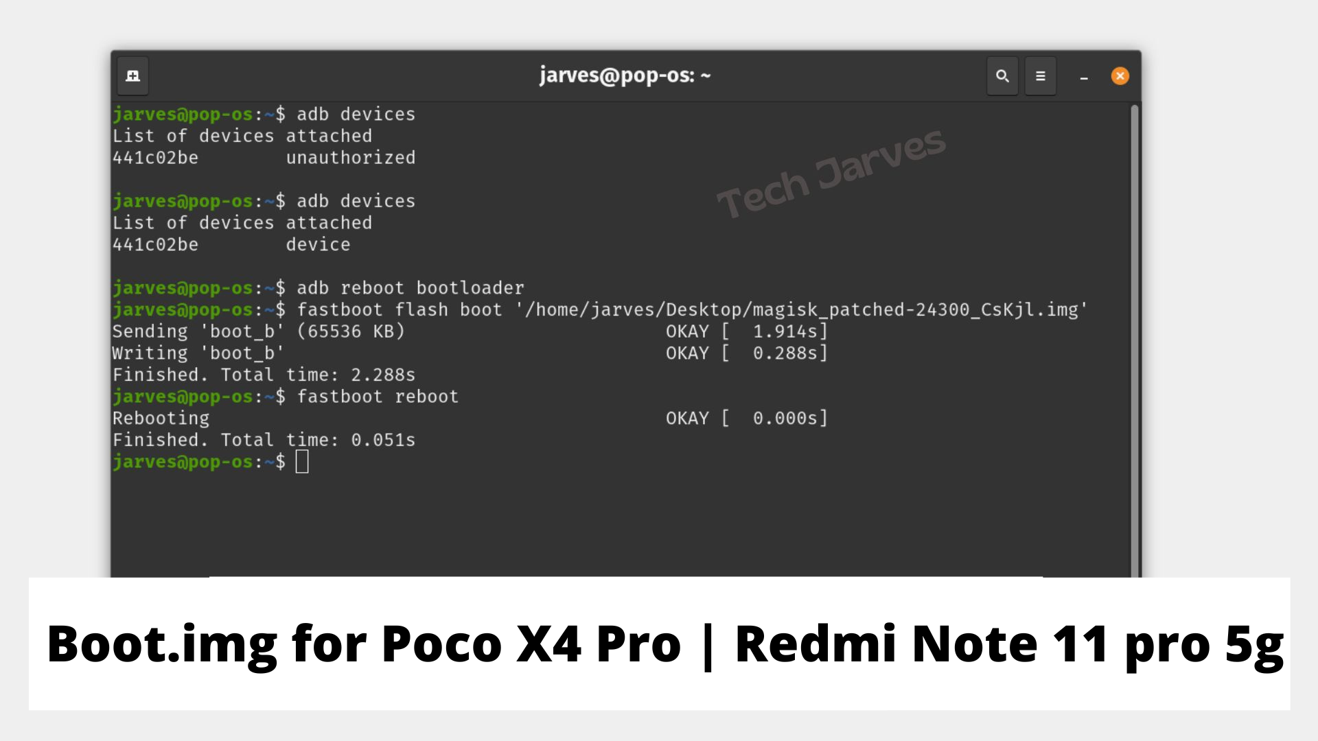 Boot.img for Poco X4 Pro Redmi Note 11 pro 5g